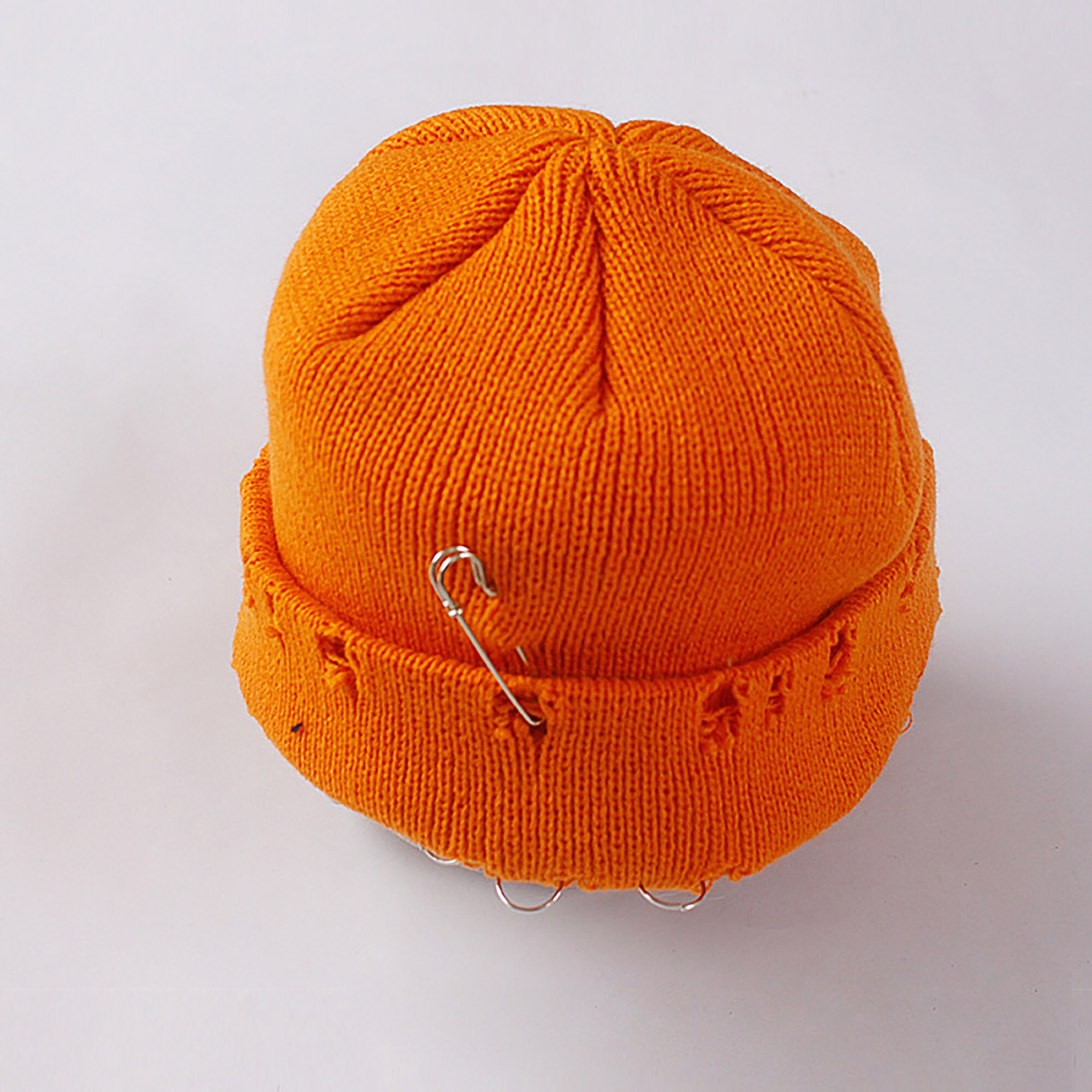 Beanie Aesthetic. Hiphop Beanie Broken copper knitted hat Etsy