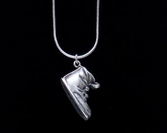 Collier baskets antique en argent sterling à pendentif
