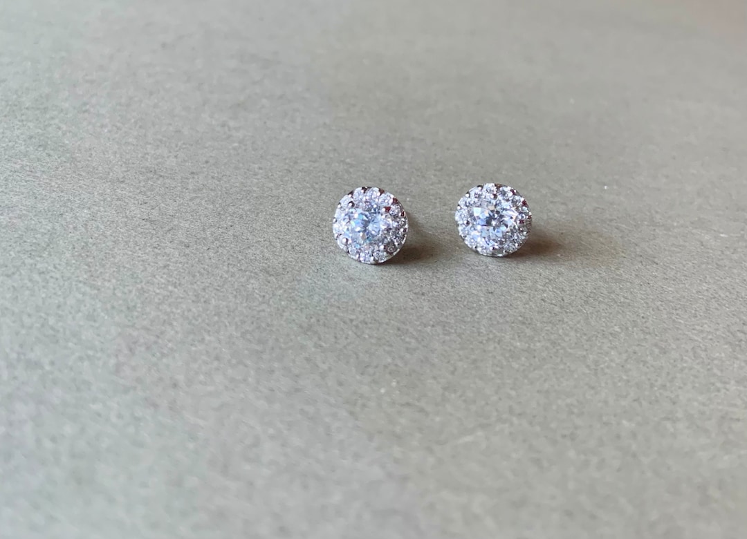 Tacori Cubic Zirconia Sterling Silver Stud Earrings