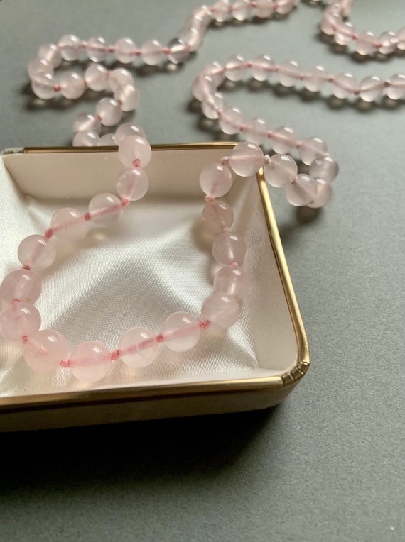 Rose Quartz Beaded Necklace