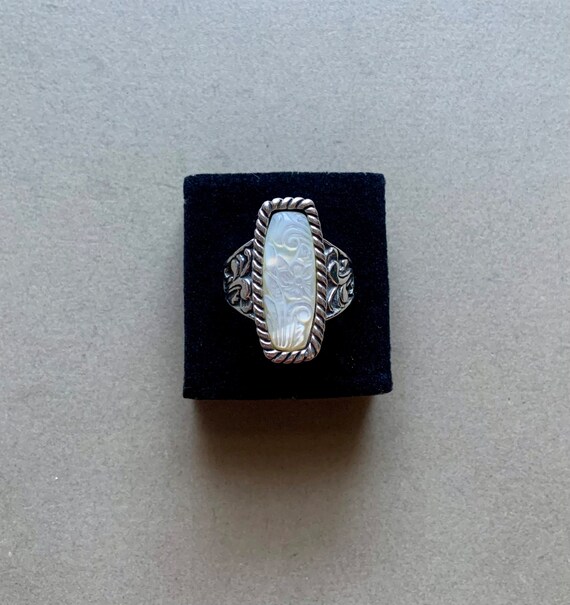 Carolyn Pollack/Relios Mother of Pearl Sterling S… - image 4