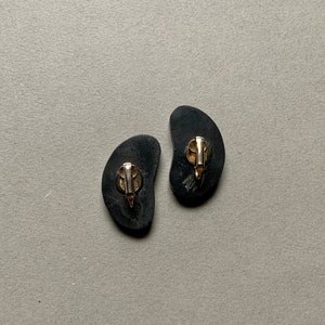 Avant Garde Abstract Resin Clip On Earrings image 4