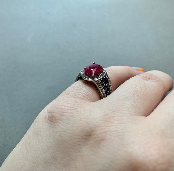 Carol Brodie Rarities MLD Ruby and Black Spinel S… - image 3