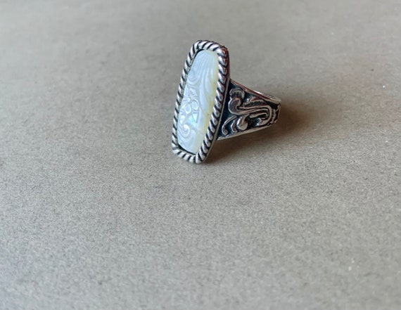 Carolyn Pollack/Relios Mother of Pearl Sterling S… - image 1