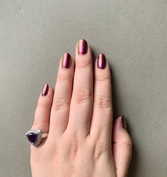 Quintessence Jewelry QJ India 925 Amethyst Rounde… - image 3