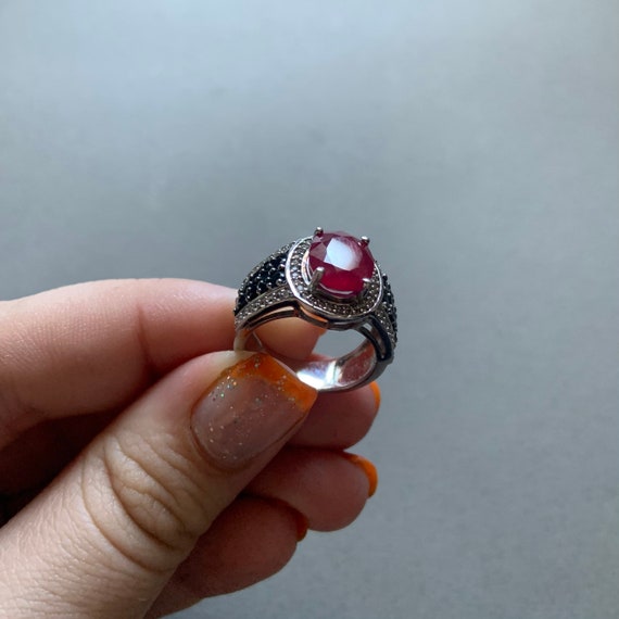 Carol Brodie Rarities MLD Ruby and Black Spinel S… - image 4