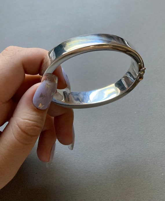 Bayanihan Sterling Silver Hinged Cuff Bracelet - image 8