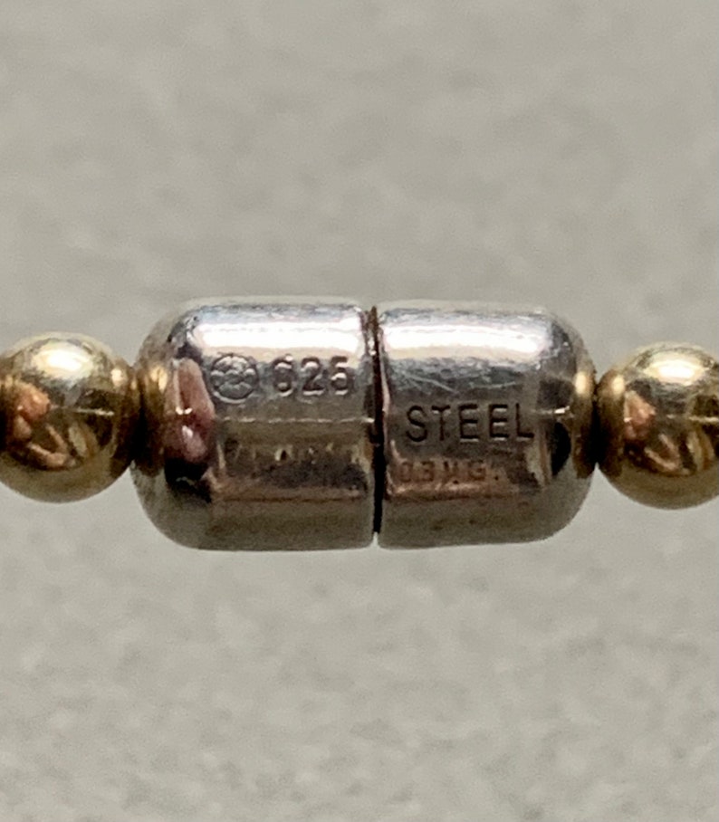 Sterling Silver & Steel Magnetic Clasp Bangle Bracelet image 5