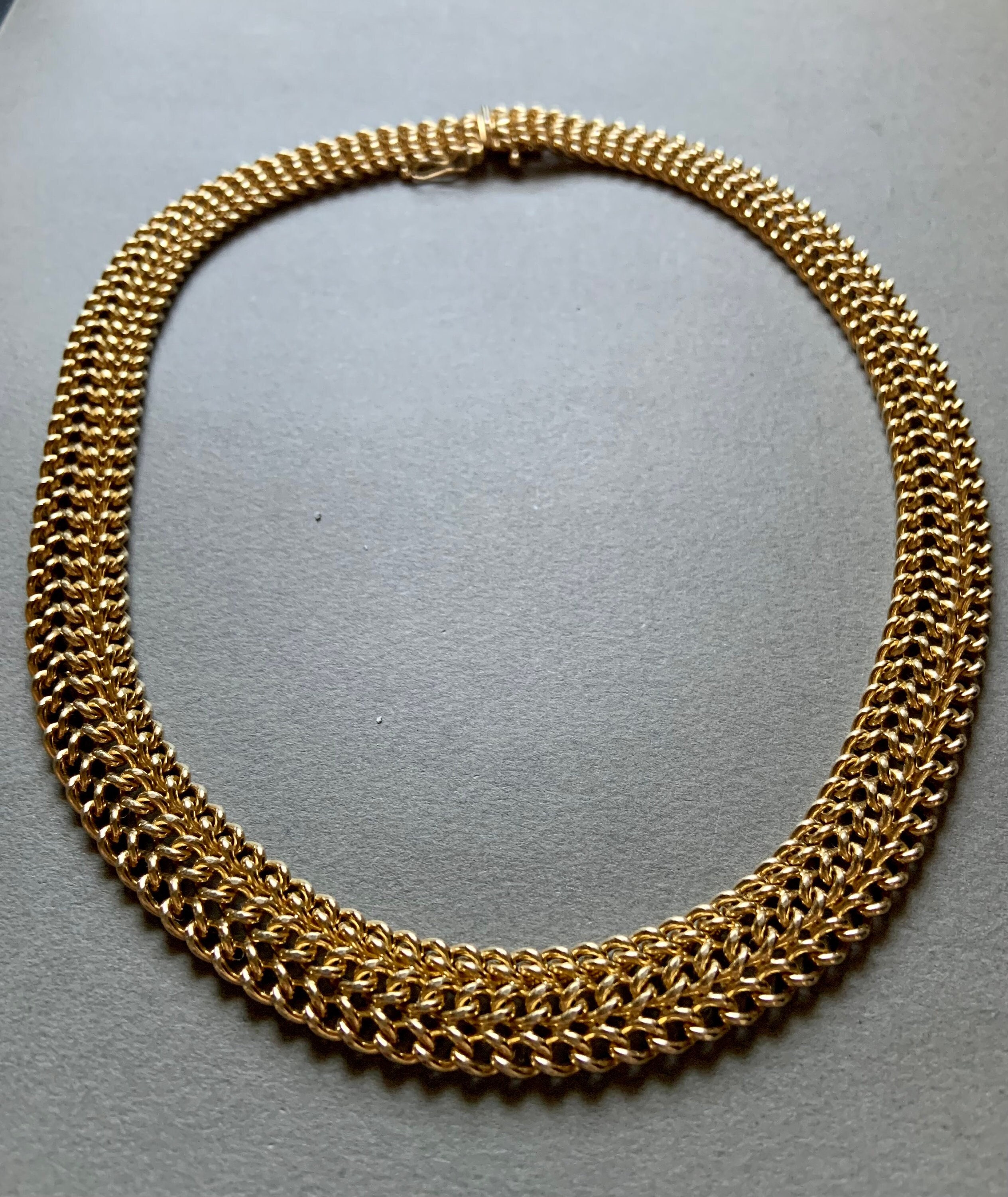 Veronese 18k Gold / Sterling Silver Italian Vermeil Multistrand Chain