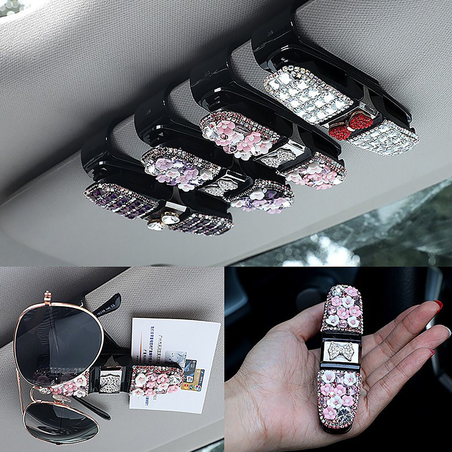 14Styles Multifunction Car Sunglasses Clip Car Sunshade Etsy