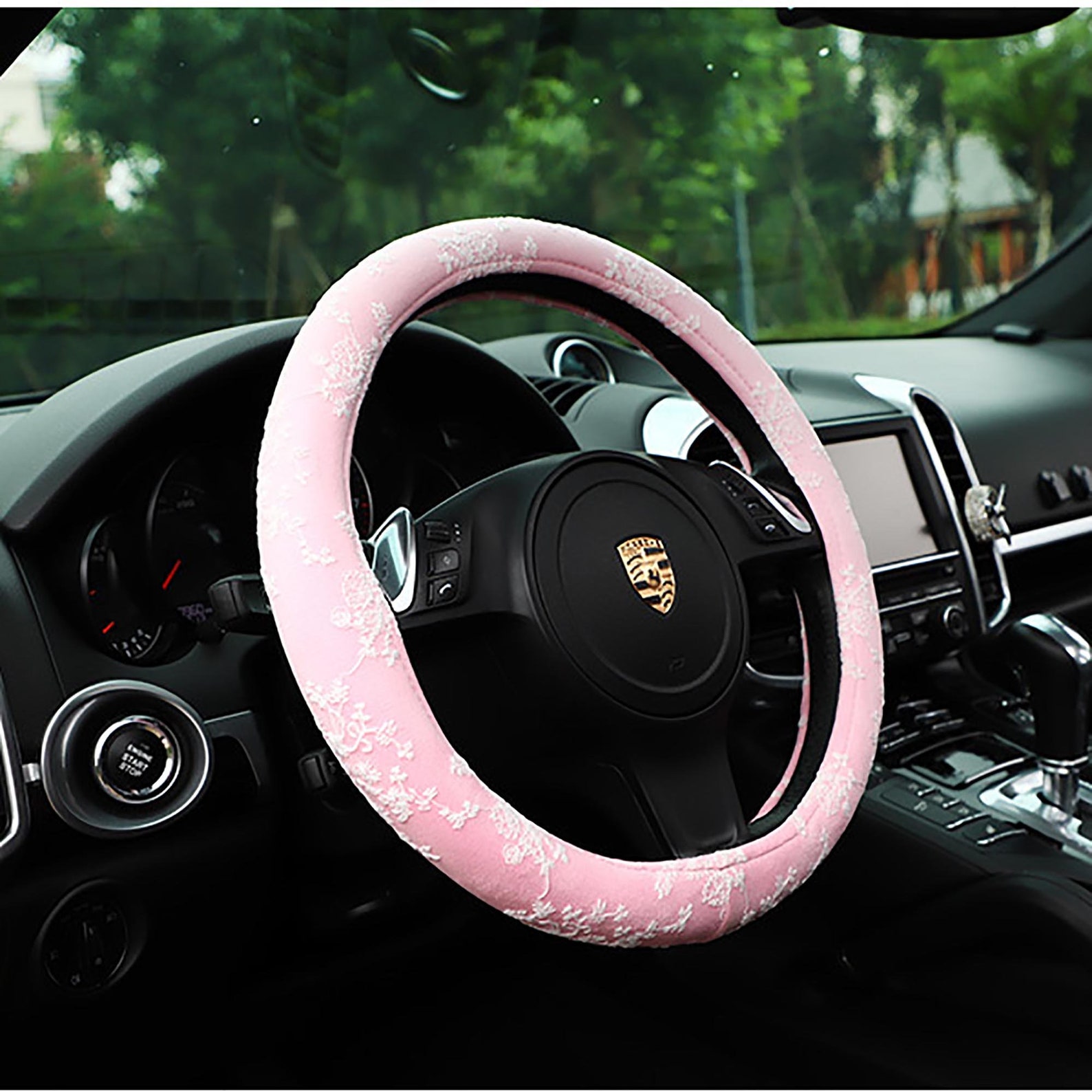 Lace Steering Wheel Cover Steering Wheel Cover girld Plush Etsy