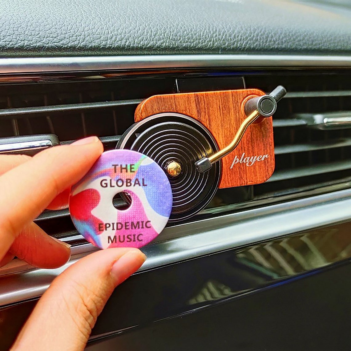 Record Car Diffuser Turntable Car Fragrance Car Air Etsy