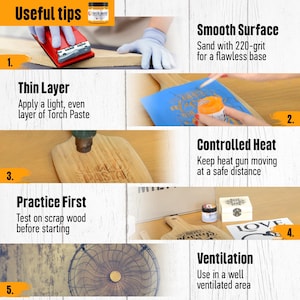 Wood Burn Paste | Wood Burn with heat | Easy Wood burn tool | Torch Paste | Easy Pyrography image 5