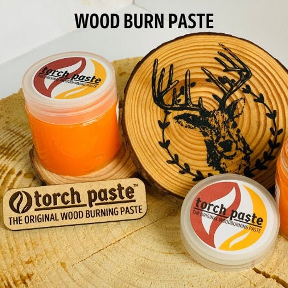 Teexpert Wood Burning Paste, 4OZ/125g Wood Burning Gel Non-Toxic Easy  Application for DIY Heat Sensitive Pyrography Wood Burning Marker for Wood  and Crafts Suitable for artists and beginners 