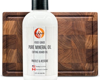Torch Paste - Mineral Oil - Food Grade - Pure Conditioner for Cutting Boards, Charcuterie Boards - Kitchen Wood Utensils - 8 oz.