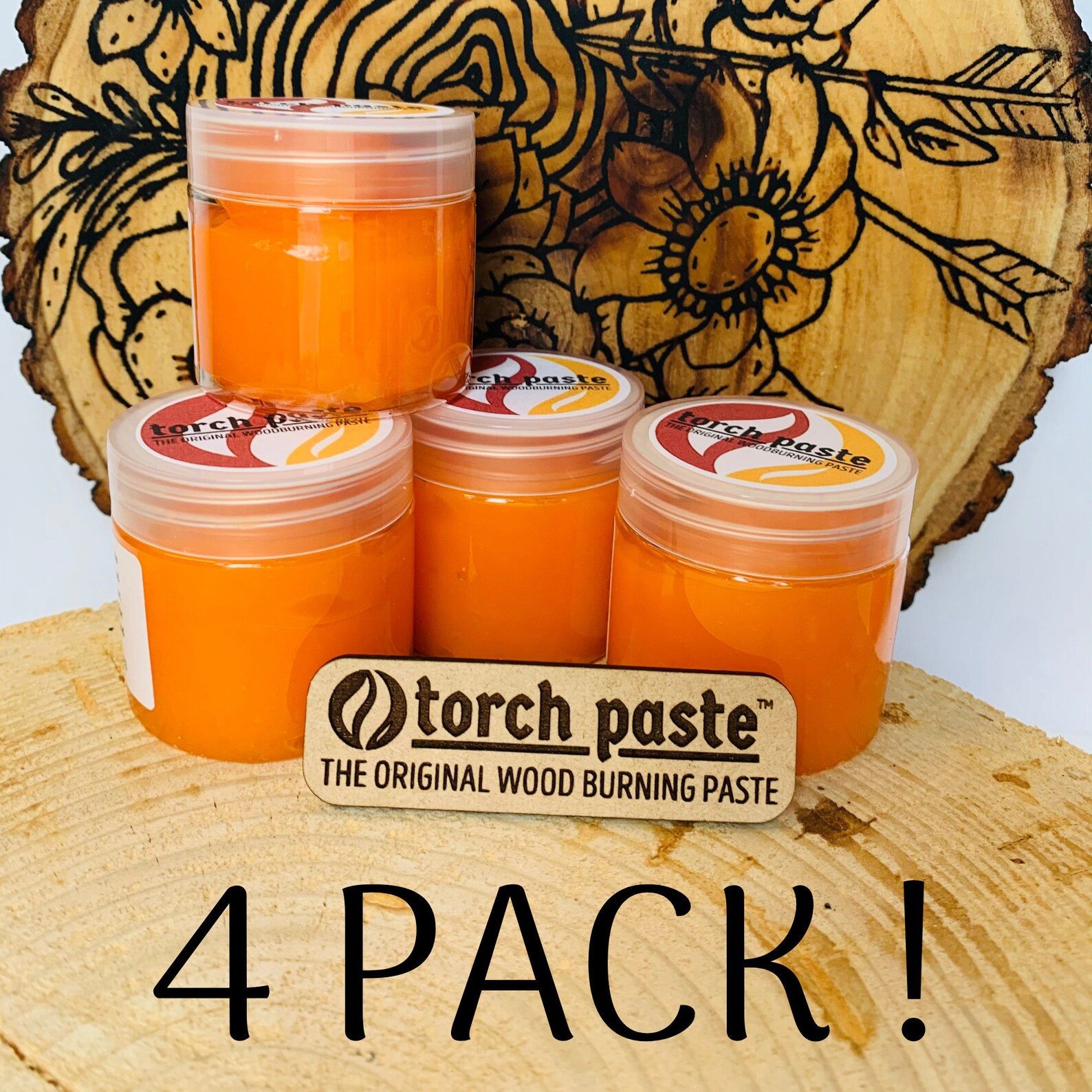 4 PACK Wood Burn Torch Paste Etsy