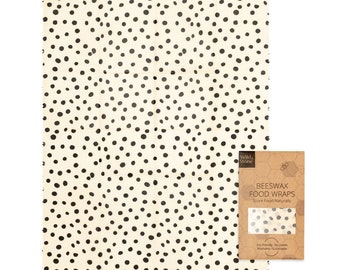 Beeswax Food Wraps - Dalmatian Pattern - 1 Pack (XL Bread Wrap)