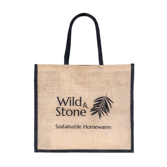 Jute Hessian Shopping Bag large Etsy Canada