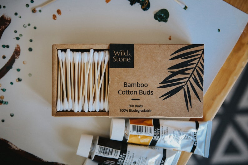 Bamboo Cotton Buds Biodegradable & Vegan 200 Pack Etsy UK