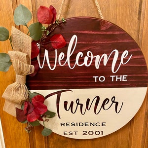 Custom Welcome Sign