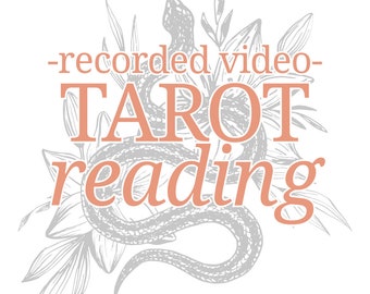 Intuitive Blind Tarot Reading: What Do Your Cards Say? 10-15 Minute Video Recording