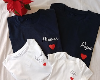 Tee-shirts famille personnalisés