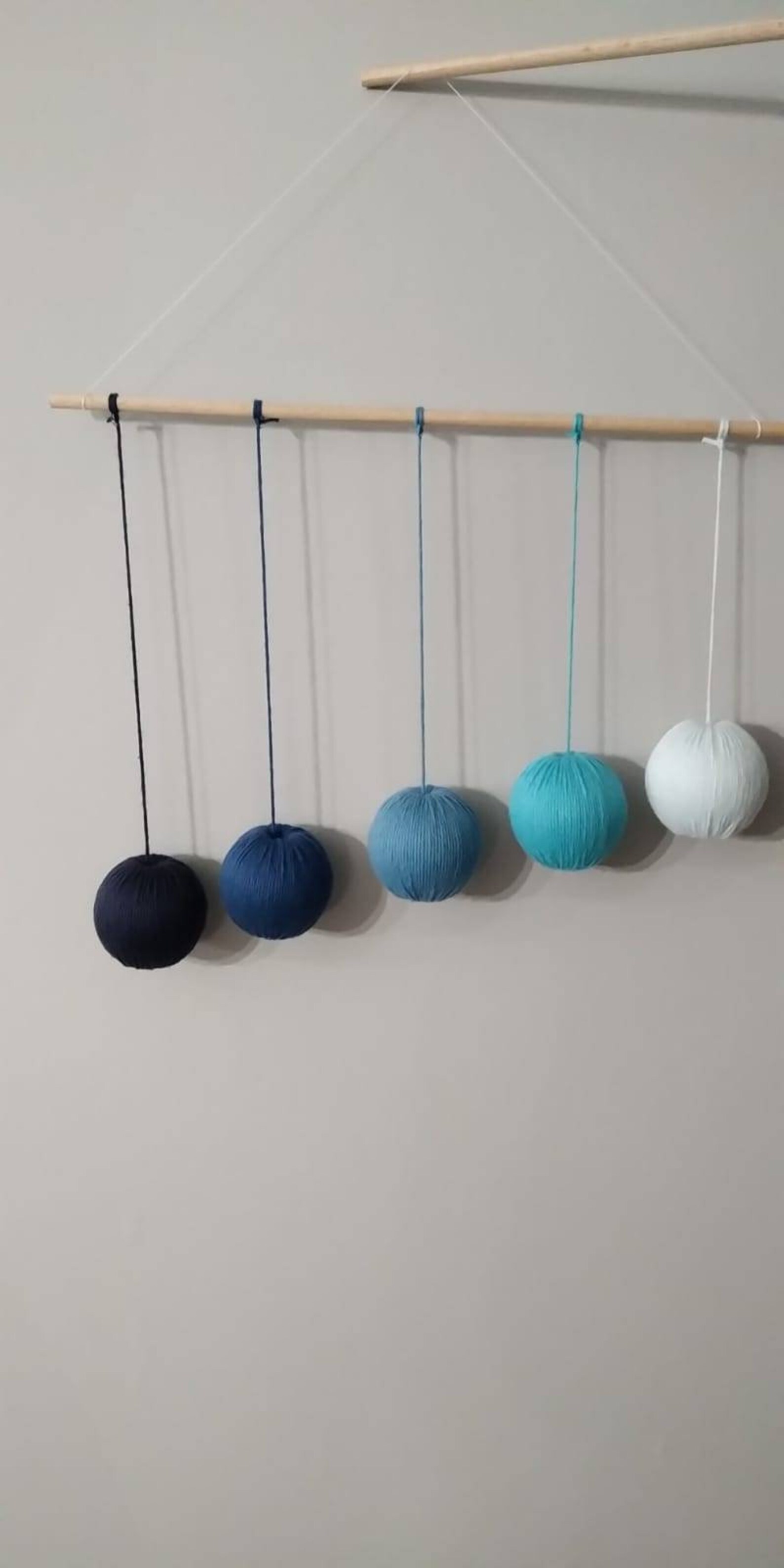 Montessori blue gobbi mobile Etsy