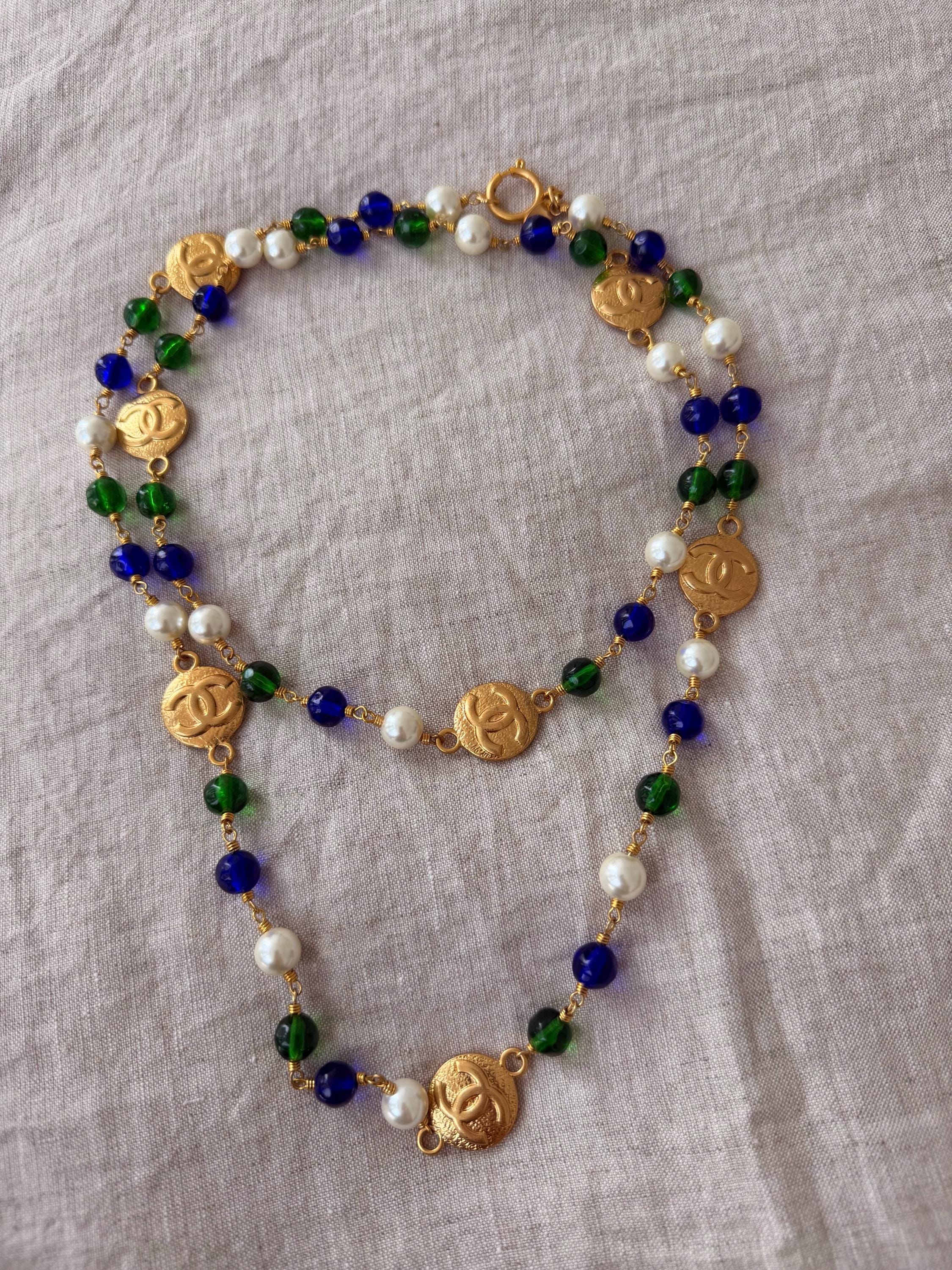Chanel Logo Necklace - Etsy Australia