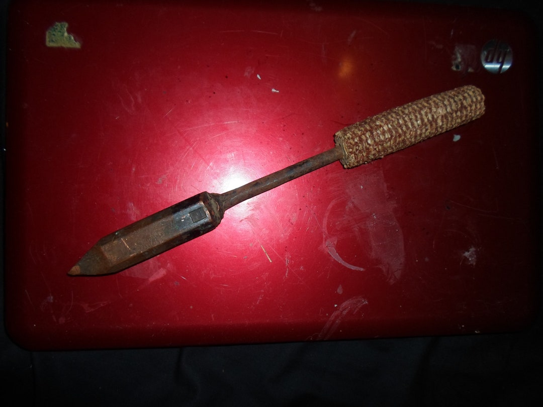 Antique Soldering Iron With Copper Tip and Corn Cob Handle Etsy