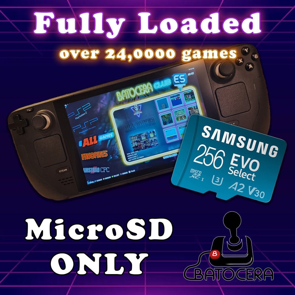 Valve Steam Deck Batocera Micro SD Card Fully Loaded Emulators Etsy