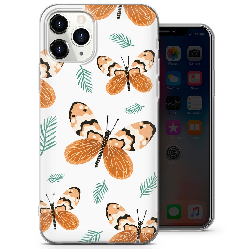 Butterfly Cute Aesthetic Case Fit for iPhone 12 Pro, 11, 7, 8, Xs, Xr