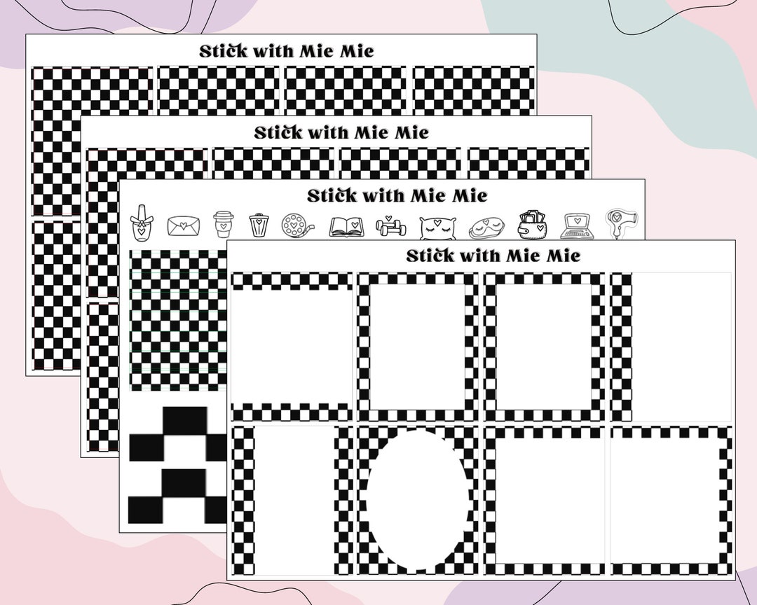 Chequered, Foil Bundle Overlays, Planner Stickers, Foil, Standard ...