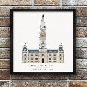 Philadelphia City Hall Druck