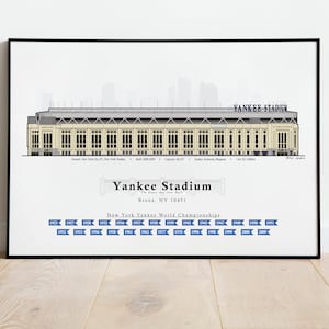 Yankee Stadium Pop Art Poster