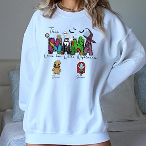 Personalized Halloween Mama Sweatshirt: Spooky Nightmares Mother's Gift image 6