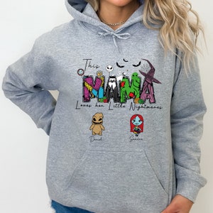 Personalized Halloween Mama Sweatshirt: Spooky Nightmares Mother's Gift image 7