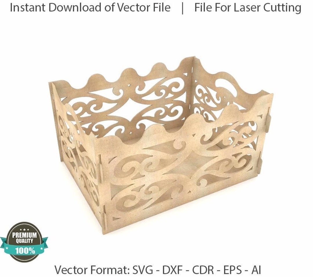 Gift Box for Party Laser Cut Files SVG DXF CDR Vector Plans - Etsy