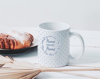 Home sweet Home, Mug, ceramic mug, drinking mug, coffee mug, teacup