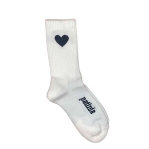 Hearts Greek Cotton Socks Black