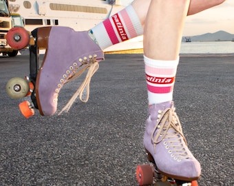 Patinia Pink Stripes Greek Cotton Socks