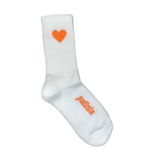 Hearts Greek Cotton Socks Orange