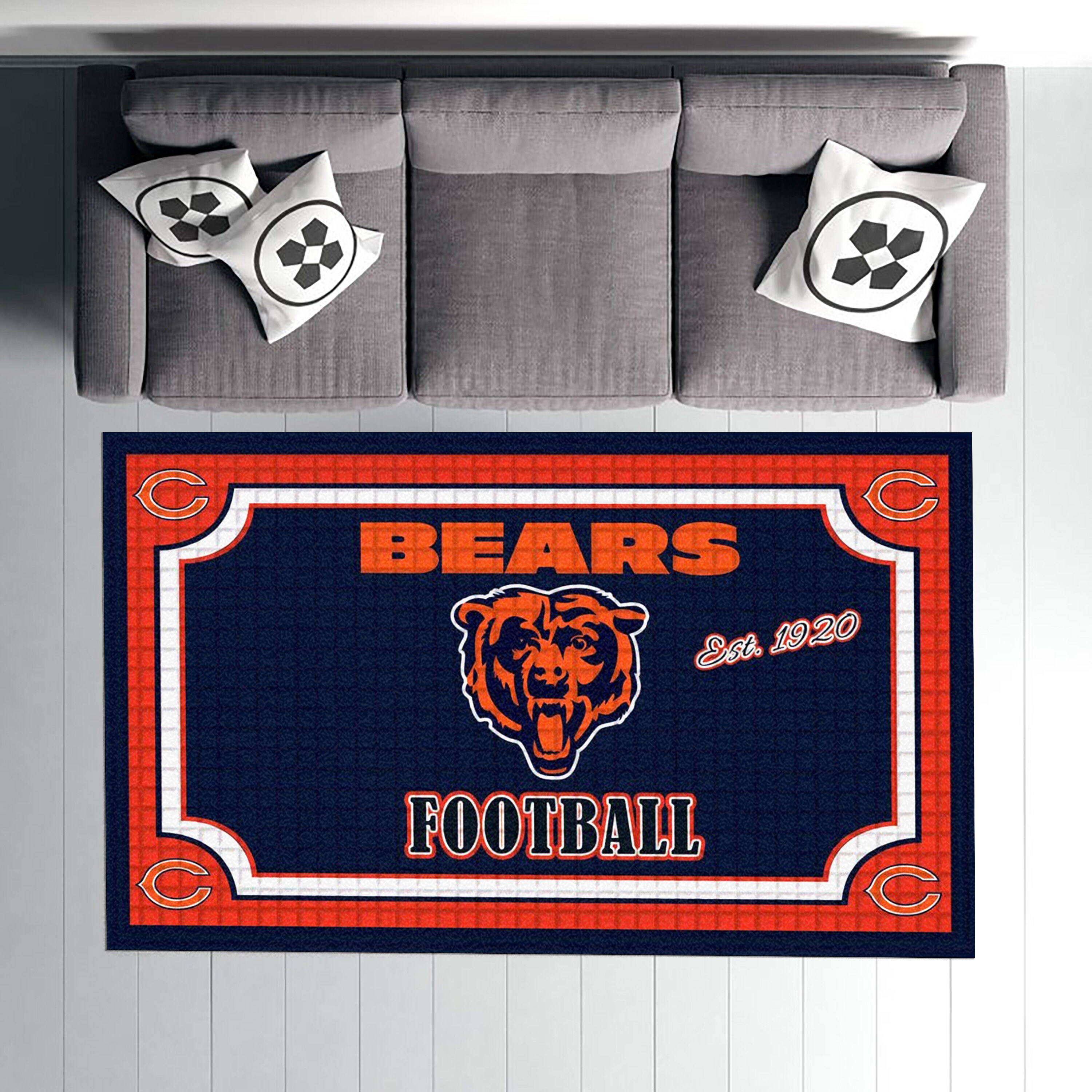Team Sports America NFL Chicago Bears Area Rug Home Living Etsy
