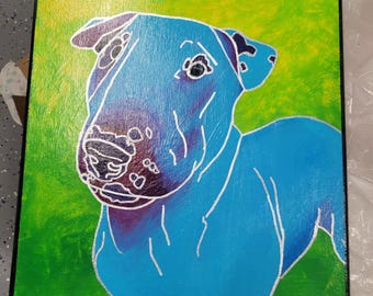 Styled Pet Portrait, one pet — Paper or Upcycled Canvas