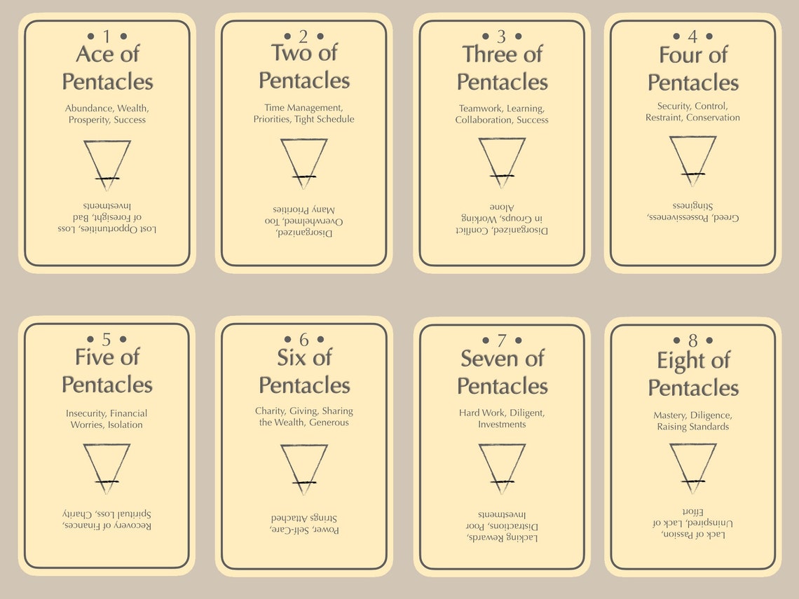 Printable Tarot Deck | Etsy