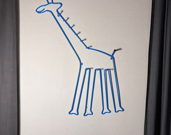 Samengesteld Gezond eten Snor Vintage Ikea Giraffe Kapstok blauw kinder kleerhanger - Etsy Nederland
