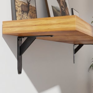 Jetstream Solid Heavy Duty Low Profile geschweißte Countertop Support Regalhalterungen Floating Regal Diskrete Slim 500 Pfund Kapazität (2 Pack)