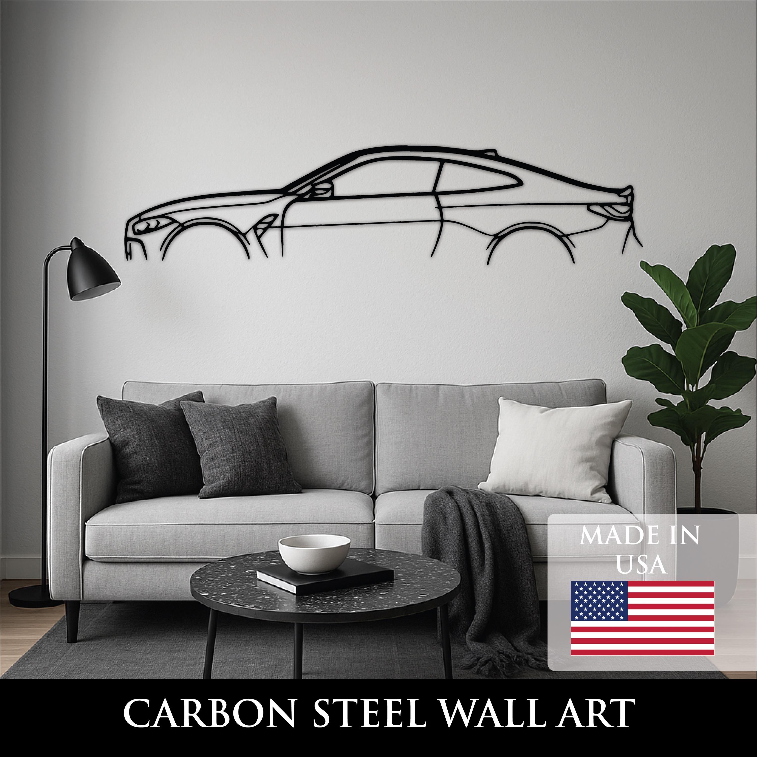 G82 M4 Metal Wall Art Silhouette, 2021-2026 BMW M4, Car Garage 