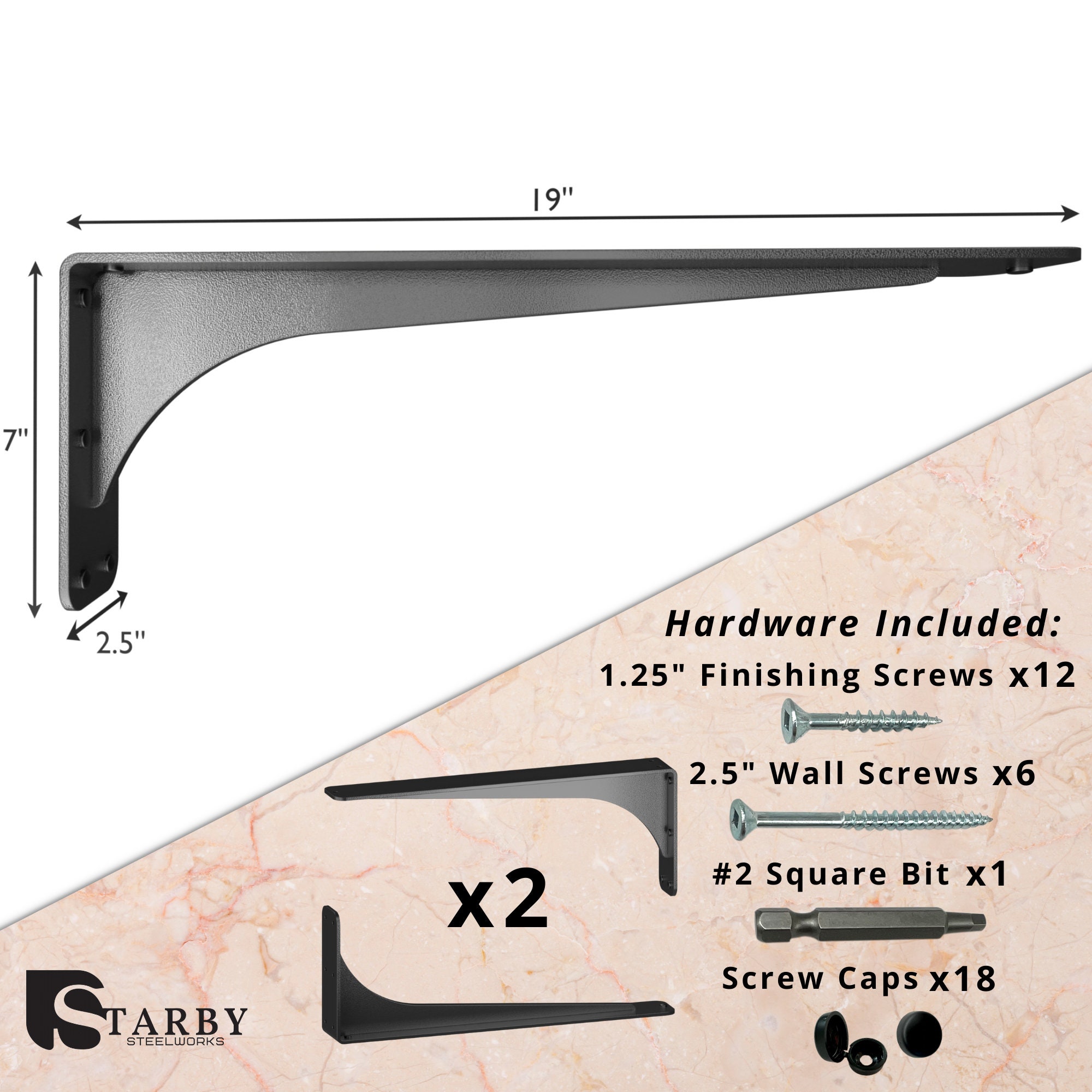 TEJATAN - Corner Brace Set (Also Know As - L Bracket, Angle Brackets, Right Angle