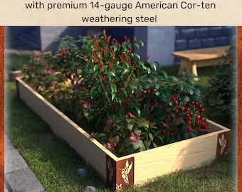 Erhöhte Gartenbeet-Eckhalterungen für den Außenbereich, robustes Rasen- und Gartenzubehör