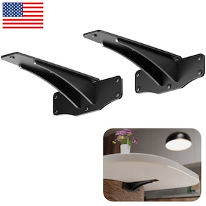 Titan Brackets - Granieten aanrechtbeugels, zwevende planksteun - Inclusief hardware - 500 # capaciteit - 2 beugels